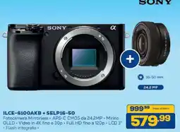 Euronics Bruno Sony fotocamera mirrorless offerta