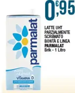 Sidis mini Latte UHT parzialmente scremato Bontà e Linea Parmalat offerta