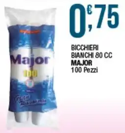 Sidis mini Bicchieri bianchi major offerta