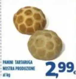 Orizzonte Supermercati Panini tartaruga nostra produzione offerta