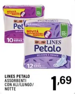 Gecop Lines Petalo assorbenti con ali/lungo/notte offerta