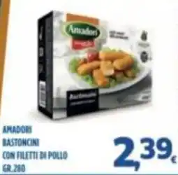 Orizzonte Supermercati Amadori bastoncini con filetti di pollo offerta