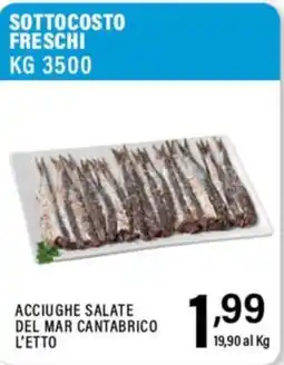 Gecop Acciughe salate del mar cantabrico l'etto offerta