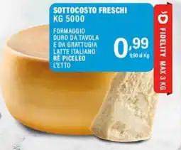 Gecop Formaggio duro da tavola e da grattugia latte italiano Rè Piccleo offerta