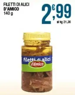 Sidis mini Filetti di alici D'Amico offerta