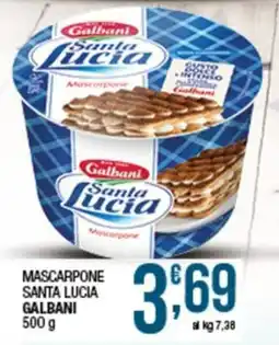 Sidis mini Mascarpone Santa Lucia Galbani offerta