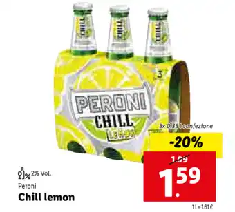 Lidl Chill Lemon 3 x 0,33l offerta