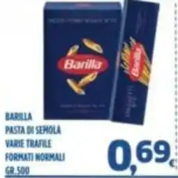 Orizzonte Supermercati Barilla pasta di semola offerta