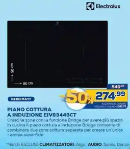 Euronics Bruno Piano cottura a induzione Electrolux offerta