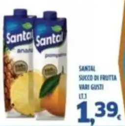 Orizzonte Supermercati Santal succo di frutta vari gusti offerta
