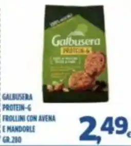 Orizzonte Supermercati Galbusera Protein-6 Frollini con avena e mandorle offerta