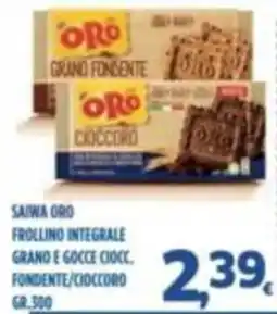 Orizzonte Supermercati Saiwa Oro Frollino integrale offerta