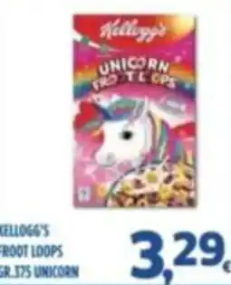 Orizzonte Supermercati Kellogg's Unicorn Frosted Loops offerta