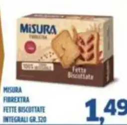 Orizzonte Supermercati Misura Fibrextra Fette Biscottate offerta