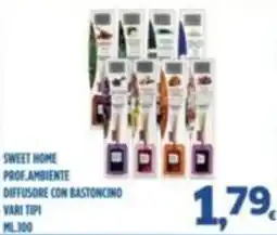 Orizzonte Supermercati Sweet Home diffusore con bastoncino offerta