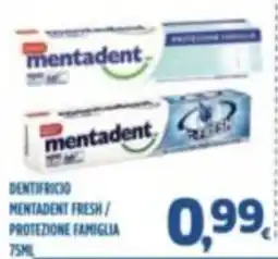 Orizzonte Supermercati Dentifricio Mentadent Fresh / Protezione Famiglia offerta