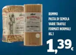 Orizzonte Supermercati Rummo pasta di semola offerta
