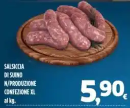 Orizzonte Supermercati Salsiccia di suino offerta