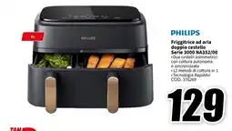 MediaWorld Friggitrice ad aria doppio cestello Philips offerta
