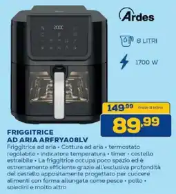 Euronics Bruno Ardes friggitrice ad aria offerta