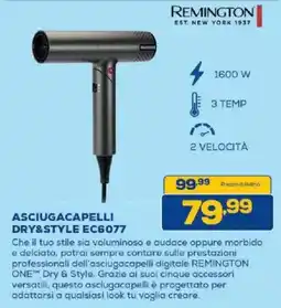 Euronics Bruno Asciugacapelli Dry&Style EC6077 offerta