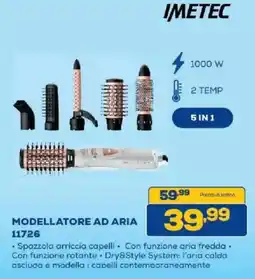 Euronics Bruno Imetec modellatore ad aria 11726 offerta