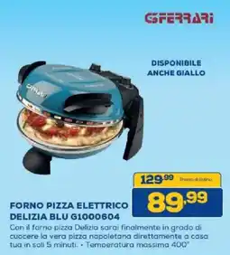 Euronics Bruno Forno pizza elettrico Delizia Blu offerta