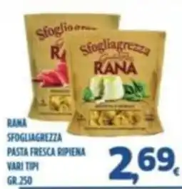 Orizzonte Supermercati Rana sfogliagrezza offerta