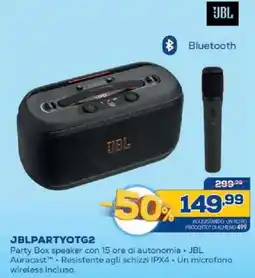 Euronics Bruno JBL Party Box speaker offerta