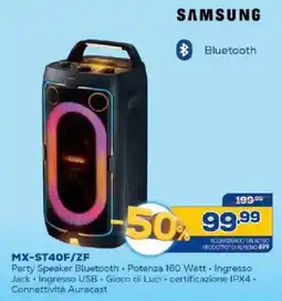 Euronics Bruno Samsung Party Speaker Bluetooth offerta