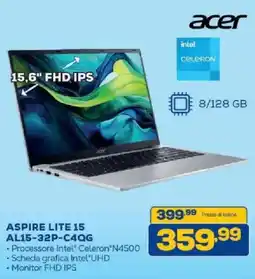 Euronics Bruno Acer Aspire Lite 15 offerta