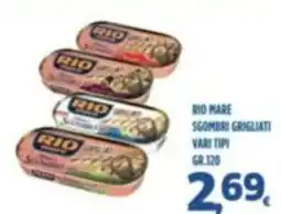 Orizzonte Supermercati Rio mare sgombri grigliati offerta