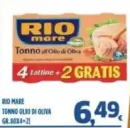 Orizzonte Supermercati Rio mare Tonno all'olio di oliva offerta