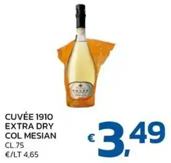 Cuvée 1910 extra dry col mesian