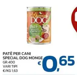 Ok Market Patè per cani Special Dog Monge offerta