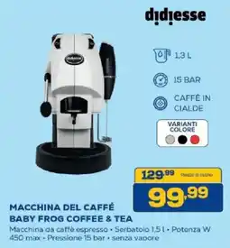Euronics Bruno didiese macchina del caffè baby frog coffee & tea offerta