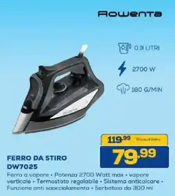 Euronics Bruno Rowenta Ferro da stiro offerta