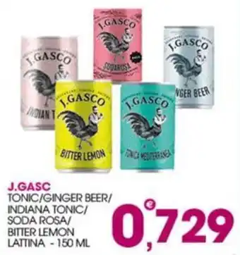 J.Gasco Tonic/Ginger Beer/Indiana Tonic/Soda Rosa/Bitter Lemon