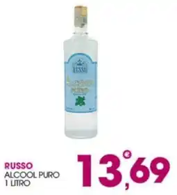 Rosa Cash Alcool puro Russo offerta