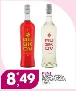 Rosa Cash Ruskov vodka pesca/fragola offerta
