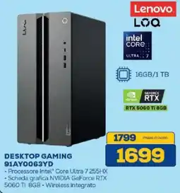 Euronics Bruno Lenovo LOQ Desktop Gaming offerta