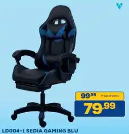 Euronics Bruno Sedia gaming blu offerta