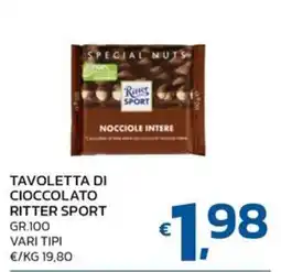 Ok Market Tavoletta di cioccolato Ritter Sport offerta