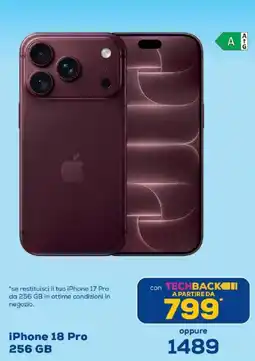 Euronics Bruno iPhone 18 Pro offerta