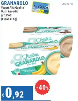DiMeglio Yogurt Alta Qualita' Gusti Assortiti offerta
