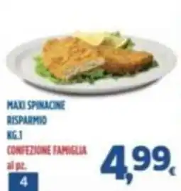 Orizzonte Supermercati Maxi spinacine offerta