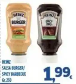 Orizzonte Supermercati Heinz salsa burger/spicy barbecue offerta