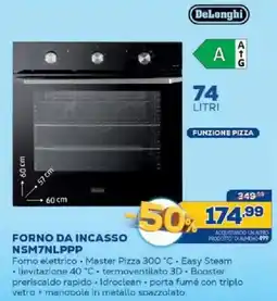 Euronics Bruno Forno da incasso DeLonghi offerta