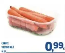 Orizzonte Supermercati Carote vassoio offerta