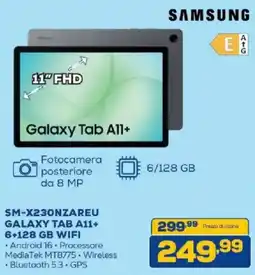 Euronics Bruno Samsung Galaxy Tab A11+ offerta